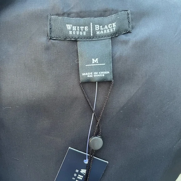 WHBM Elegant Black Floral Bolero Shrug Size M - Picture 3 of 9